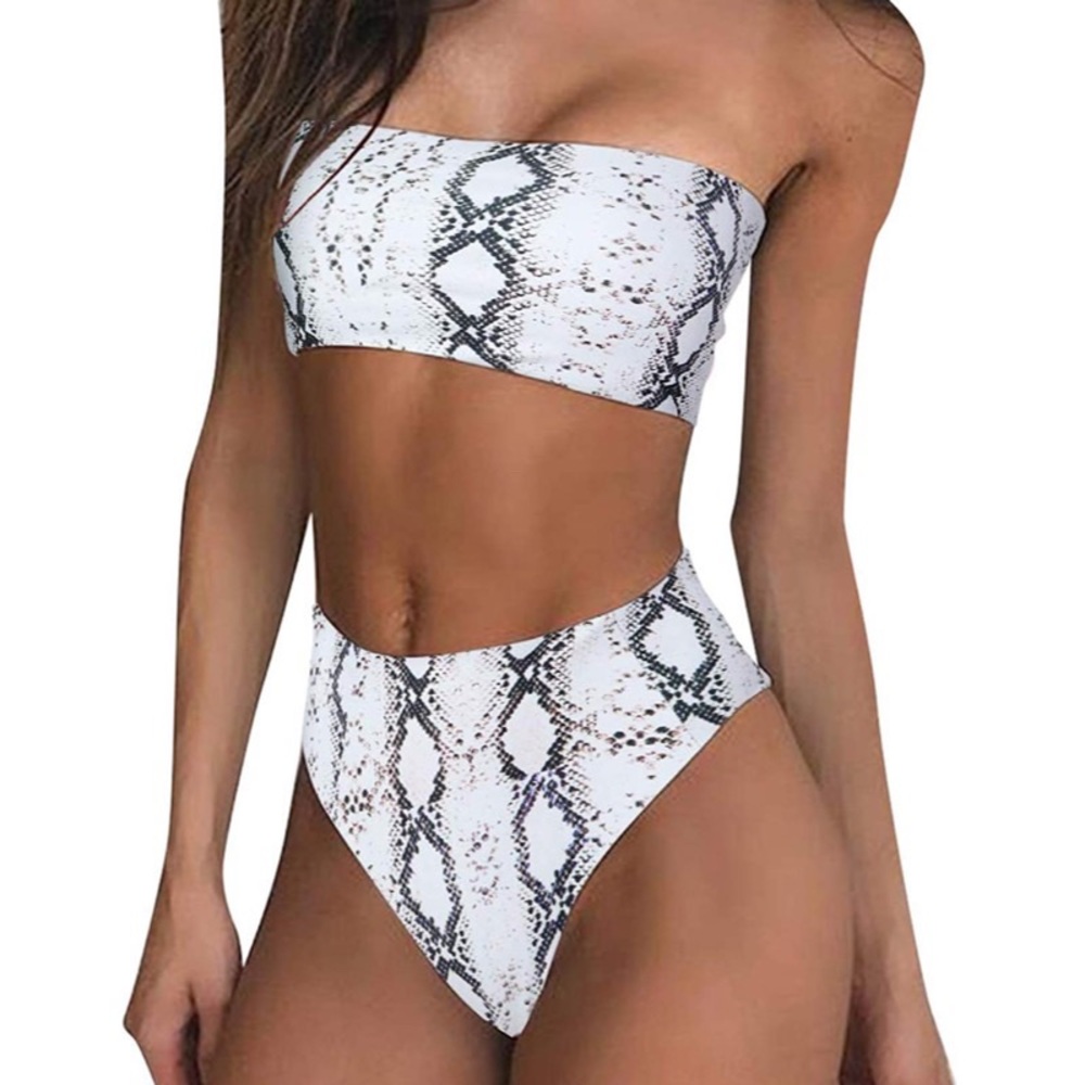 High Waisted Animal Print Bikini
